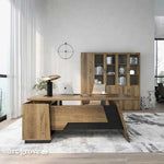 Jaxson · Modern L-Shaped Executive Desk