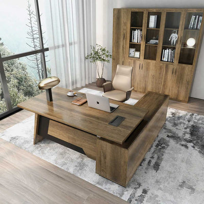 Jaxson · Modern L-Shaped Executive Desk