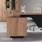 Escritorio ejecutivo rectangular Prince de 63 a 71