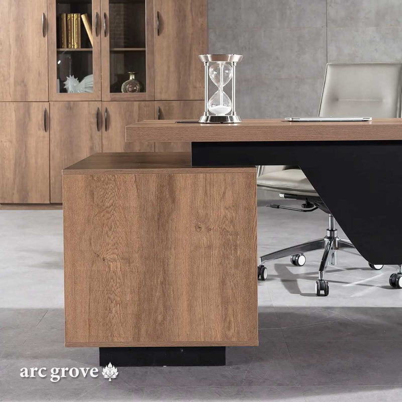 Escritorio ejecutivo rectangular Prince de 63 a 71