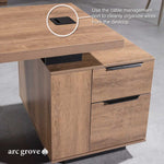 Escritorio ejecutivo rectangular Prince de 63 a 71