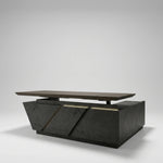 Maverick · Standing L-Shaped Executive Desk, Adjustable Height