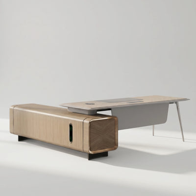 Symra · Modern L-Shaped Executive Desk