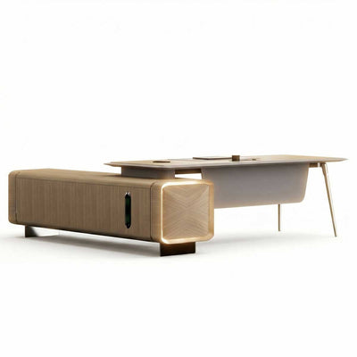 Valentino · Modern L-Shaped Executive Desk