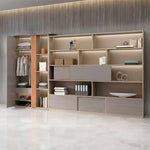 Seguin · Office Shelves w/ Integrated Lighting & Storage