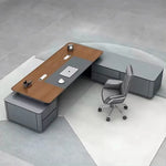 Aeron · Modern L-Shaped Executive Desk