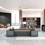 Aeron · Modern L-Shaped Executive Desk