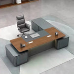 Aeron · Modern L-Shaped Executive Desk