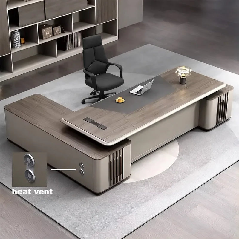 Ainley pedestal heat vent detail, with cooling slats on the fluted side panel