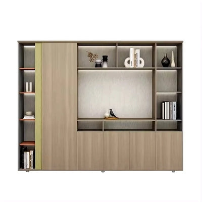 Amazon · 95″W Mixed Media Office Shelves & Storage Cabinets