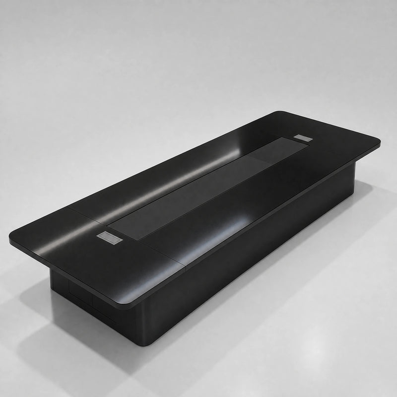 Amix · Conference Room Table — Glossy Black
