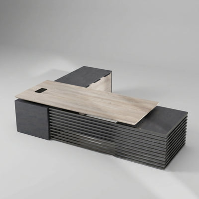 Anderson · L-Shaped Executive Standing Desk, Adjustable Height