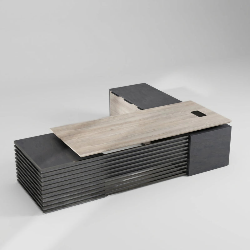 Anderson · L-Shaped Executive Standing Desk, Adjustable Height (mirrored) [flipped-from:47605230764092]