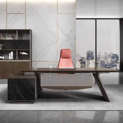 Worley · Modern L-Shaped Executive Desk