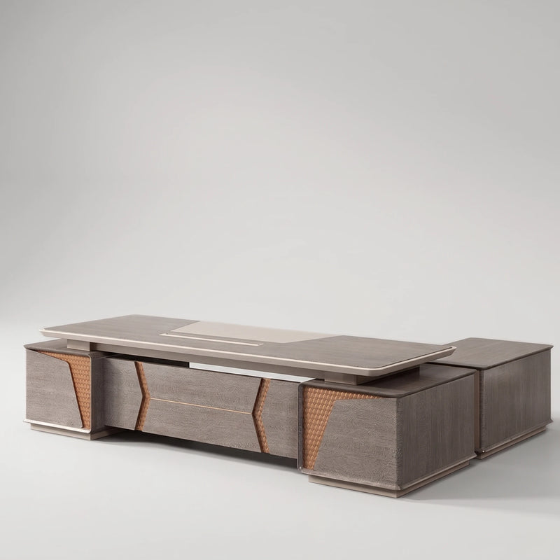 York · Grand Executive Desk w/ Mobile Storage