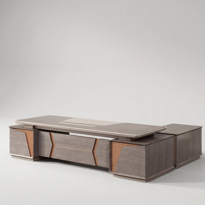 York · Grand Executive Desk w/ Mobile Storage