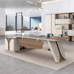Walnut Archer executive desk with right return in a bright modern office