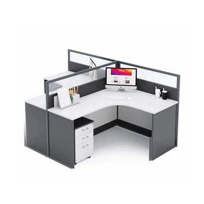 Averon · L-Shaped Cubicle Workstation