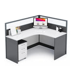 Arlo · L-Shaped Cubicle Workstation