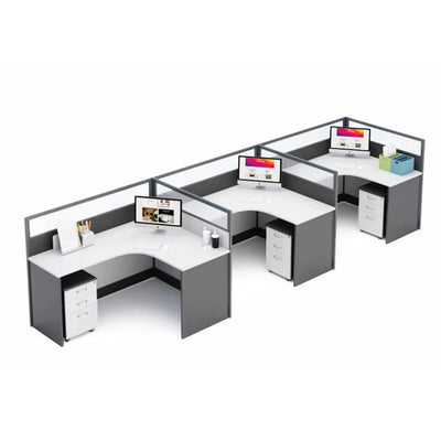 Averon · L-Shaped Cubicle Workstation