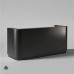 Arlune · Front Reception Desk — Glossy Black