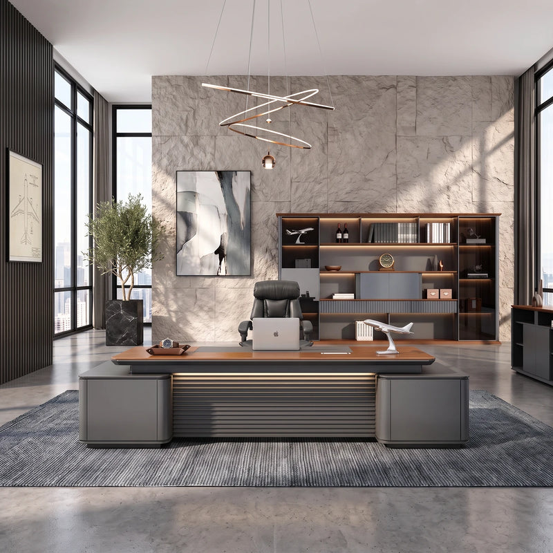 Audley desk in a stone tower office with a city view, photo 5