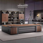 August · Modern L-Shaped Executive Desk