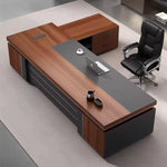 August · Modern L-Shaped Executive Desk
