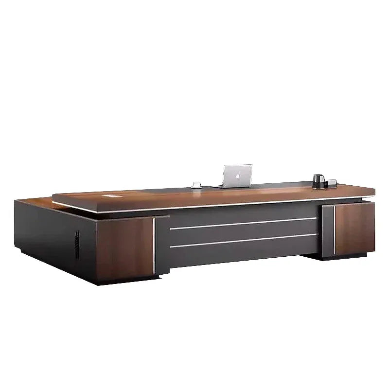 August · Modern L-Shaped Executive Desk