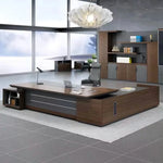 Burndy · Modern L-Shaped Executive Desk