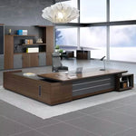 Burndy · Modern L-Shaped Executive Desk