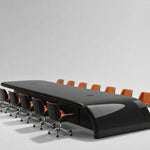 Calix · Conference Room Table — Glossy Black