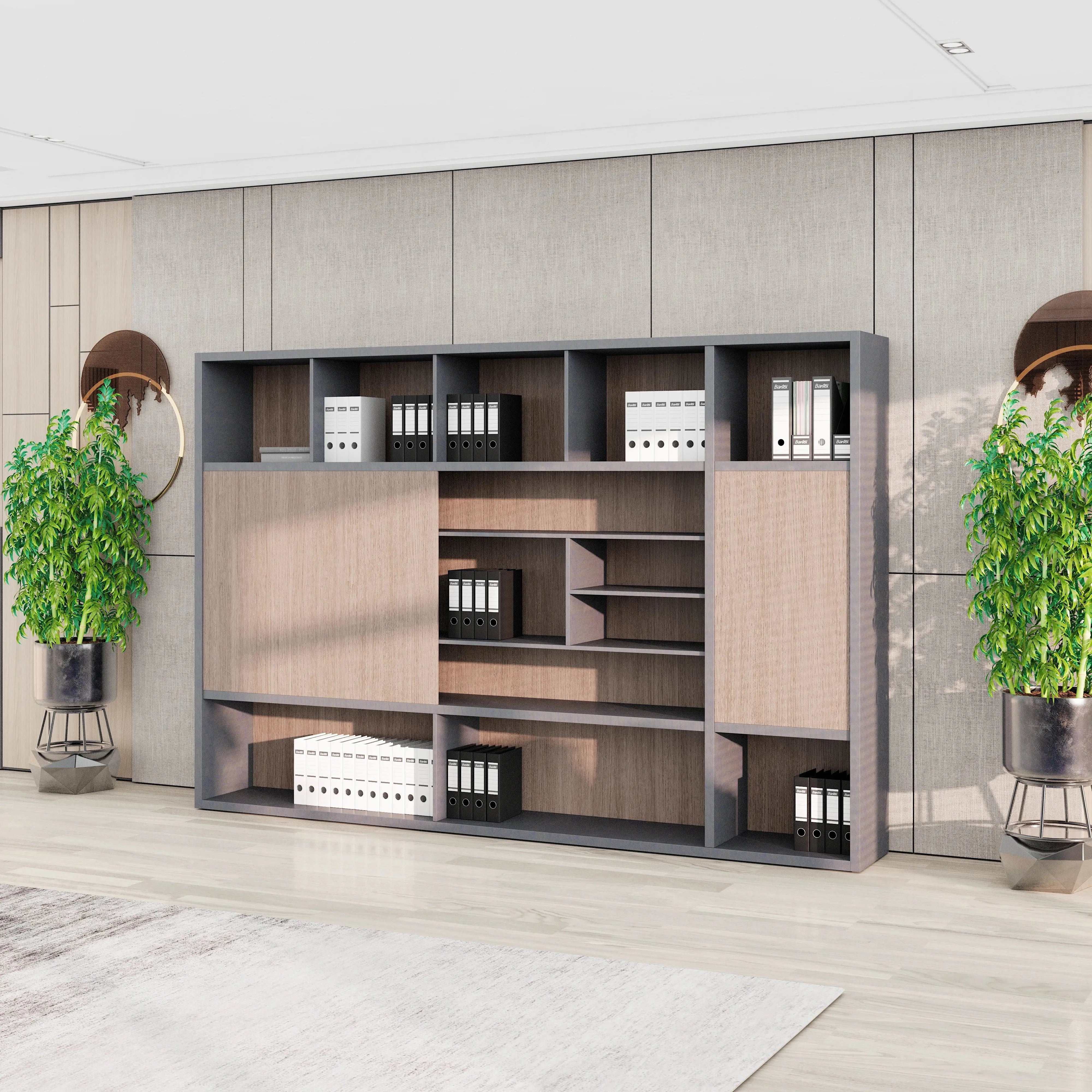 Calvin · 118″W Office Shelves & Storage