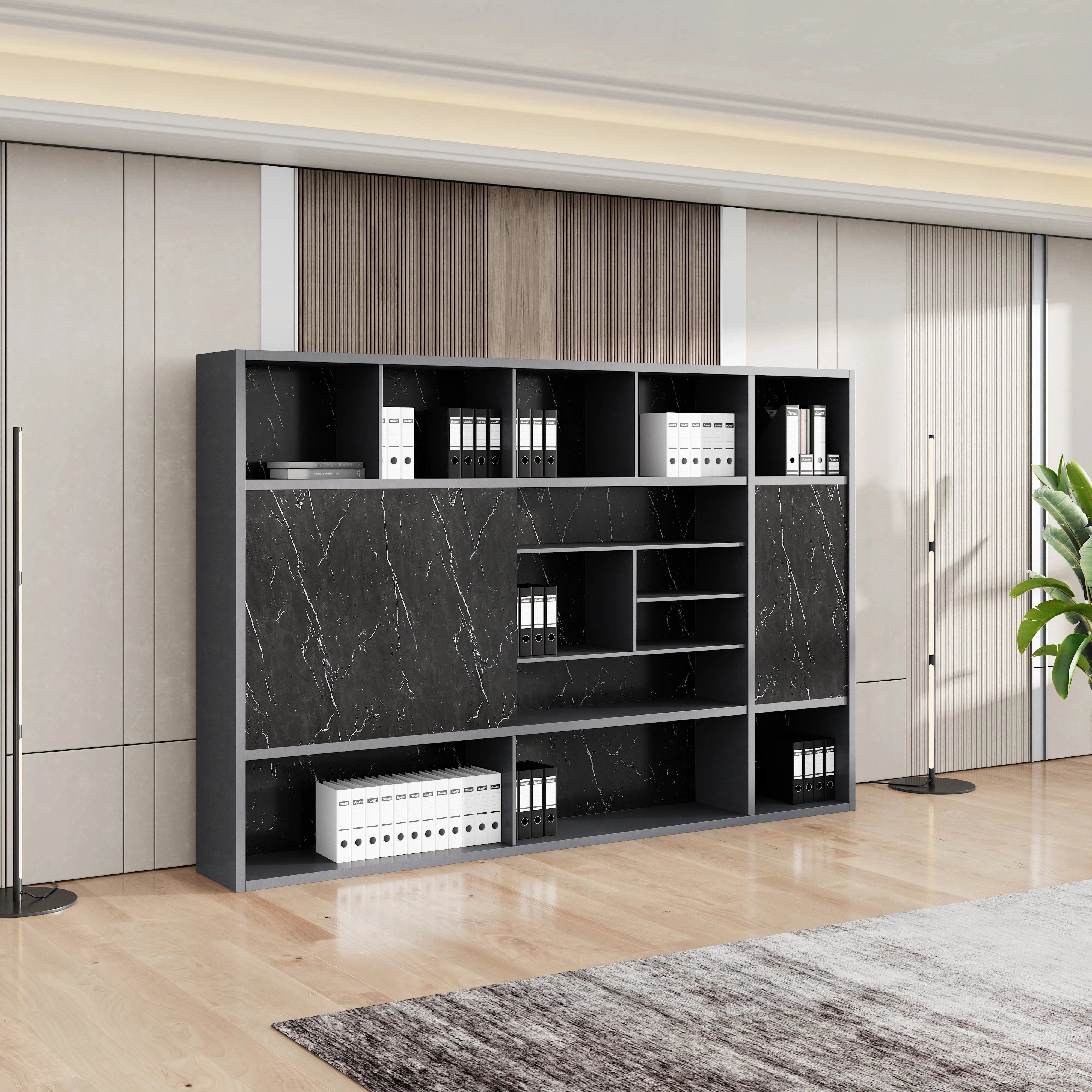 Calvin · 118″W Office Shelves & Storage
