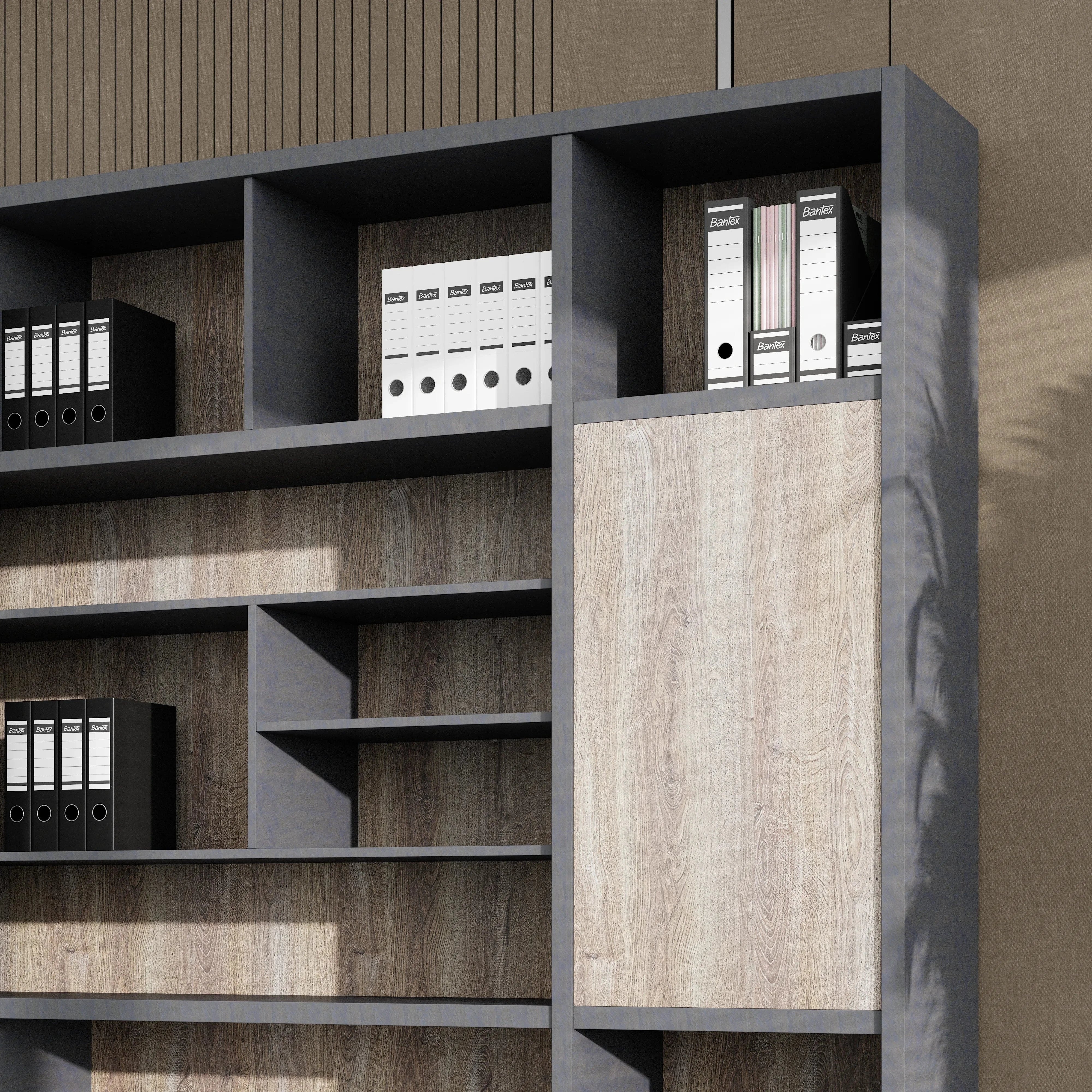 Calvin · 118″W Office Shelves & Storage