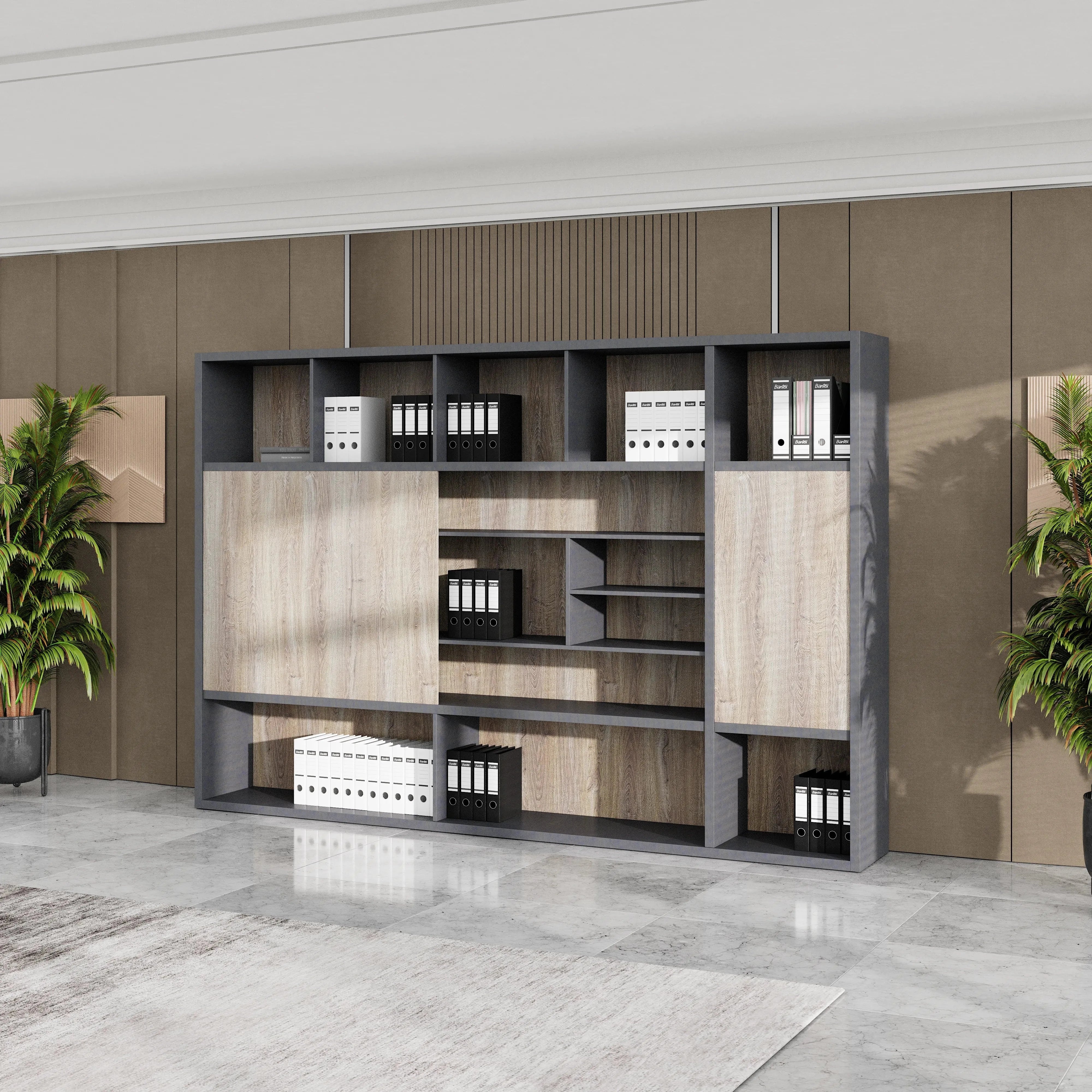 Calvin · 118″W Office Shelves & Storage