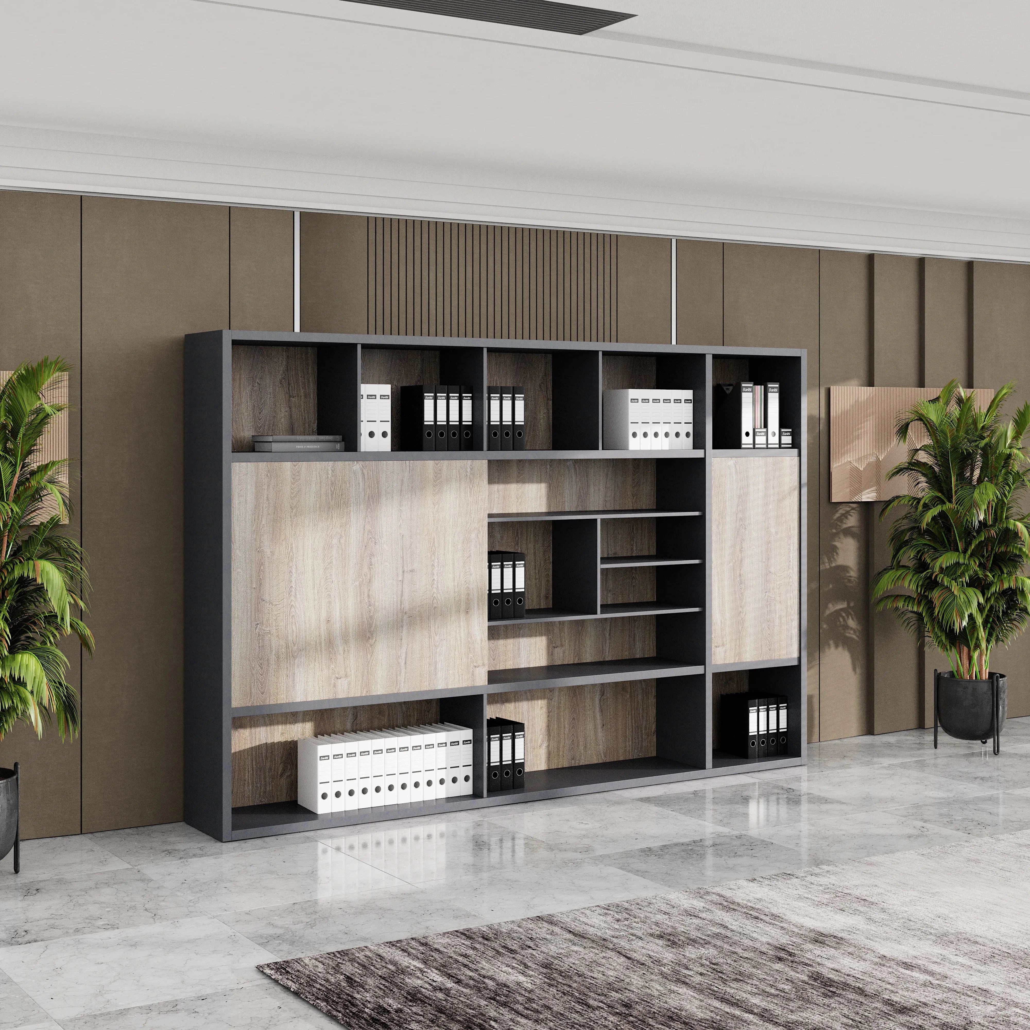 Calvin · 118″W Office Shelves & Storage