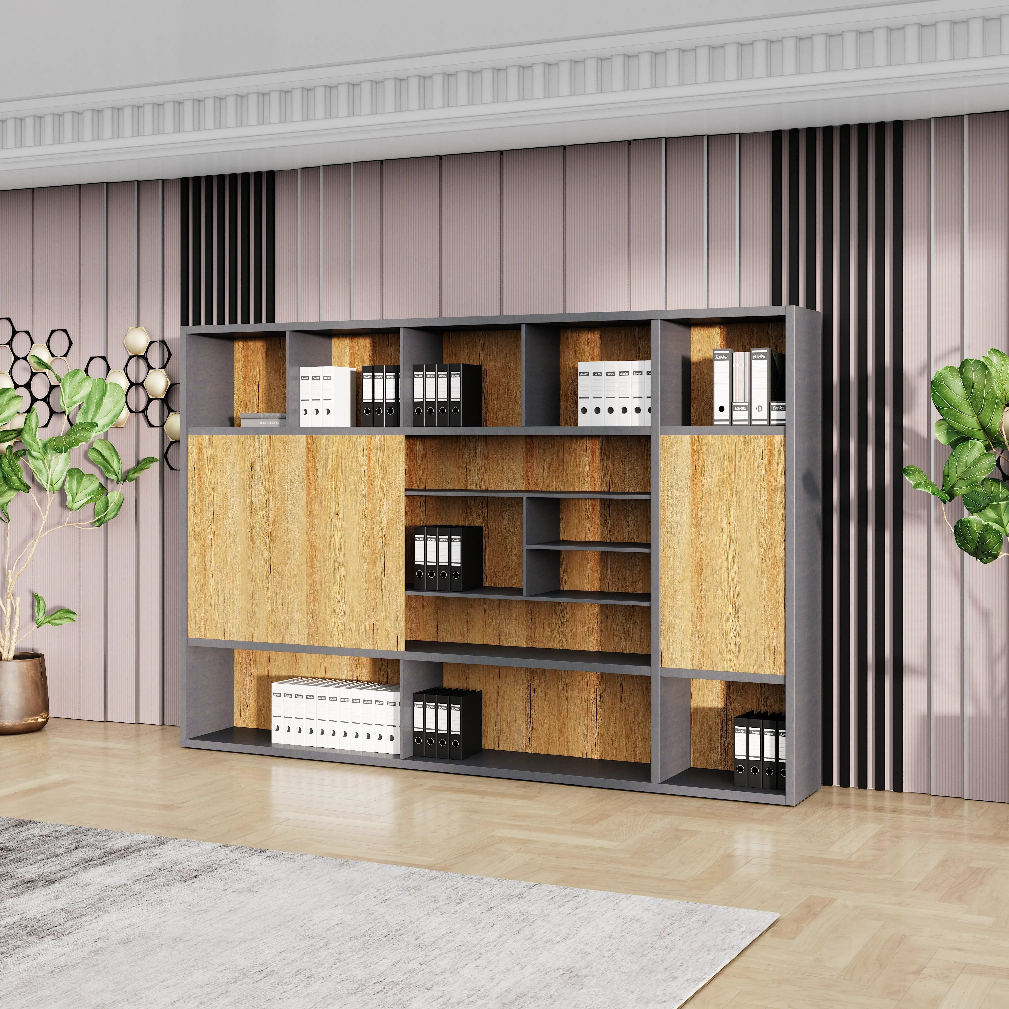 Calvin · 118″W Office Shelves & Storage