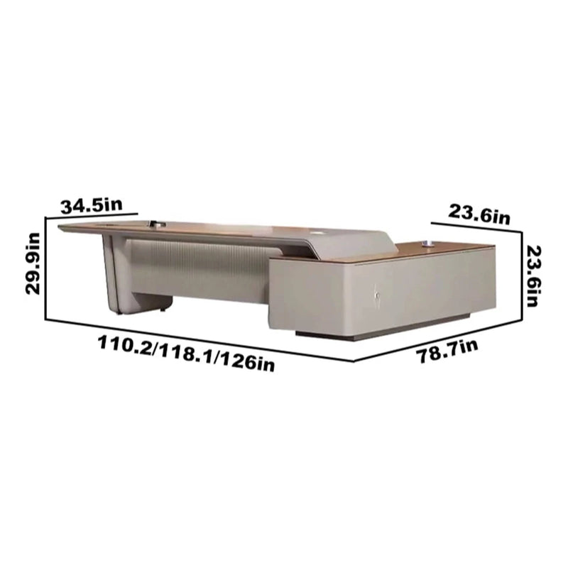 Cassiel · Modern L-Shaped Executive Desk