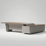 Caster · Modern L-Shaped Executive Desk