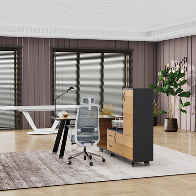 Christian · Modern L-Shaped Executive Desk