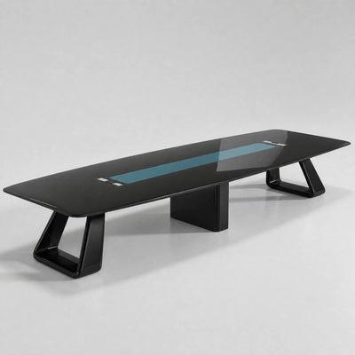 Concord · Conference Room Table — Glossy Black