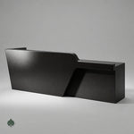 Cyrene · Front Reception Desk — Glossy Black
