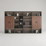 August · Office Shelves w/ Integrated Lighting & Storage