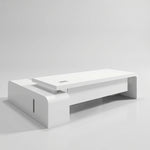 Halcyon · White L-Shaped Executive Desk