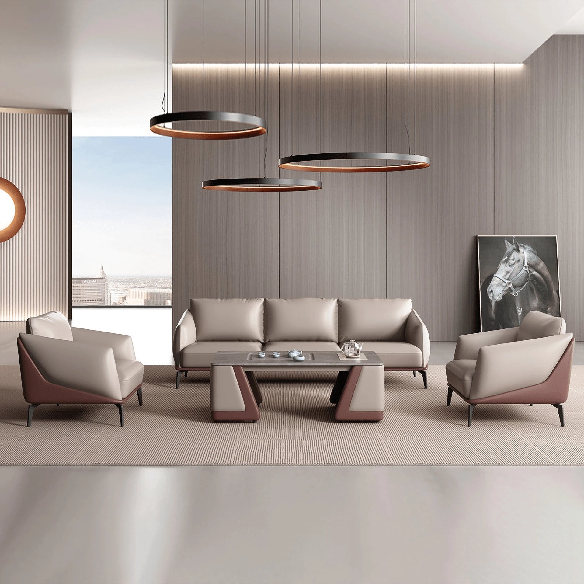 Daven · Modern Office Waiting Area Lounge Seating Set