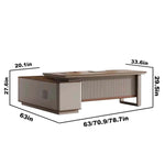 Denis · Modern L-Shaped Executive Desk