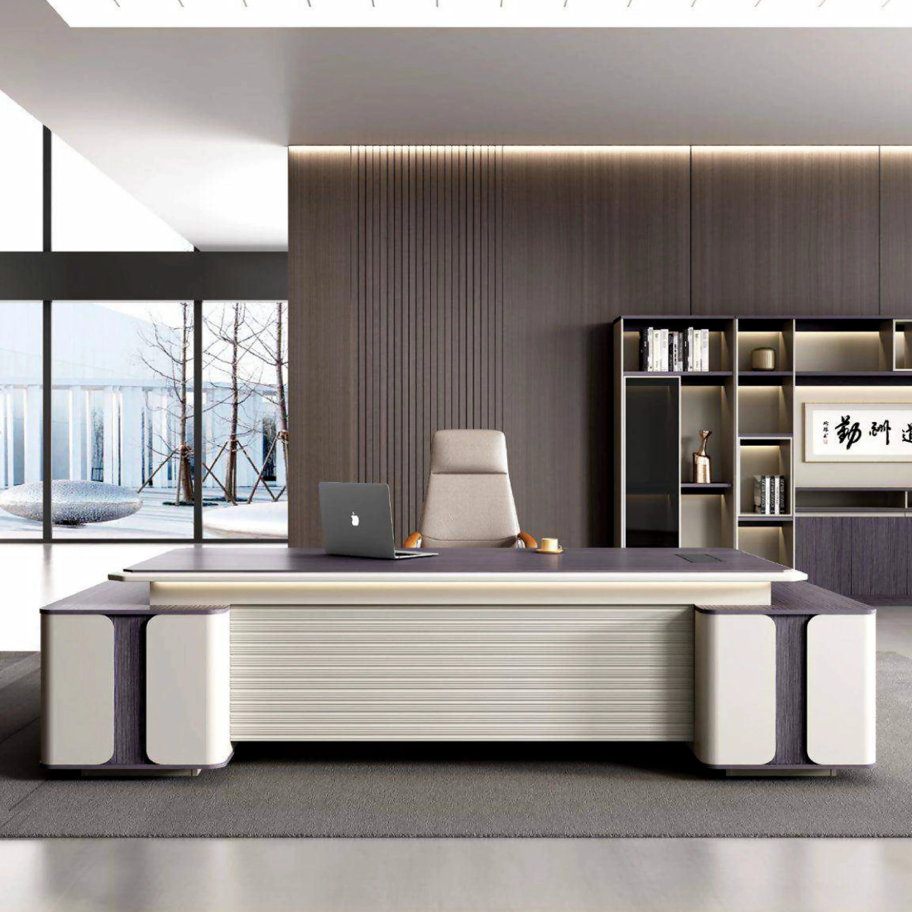 Drew · Modern L-Shaped Executive Desk