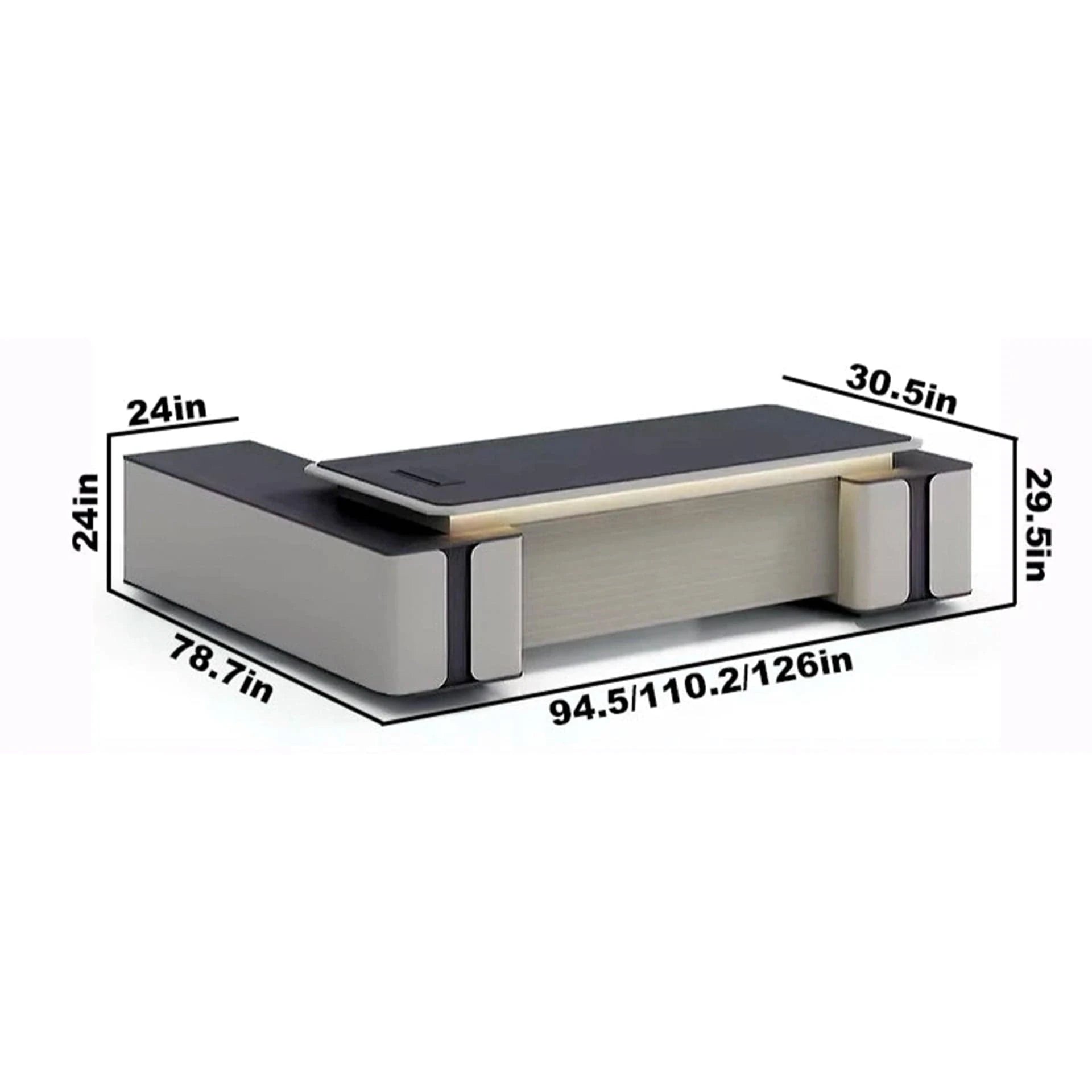 Drew · Modern L-Shaped Executive Desk