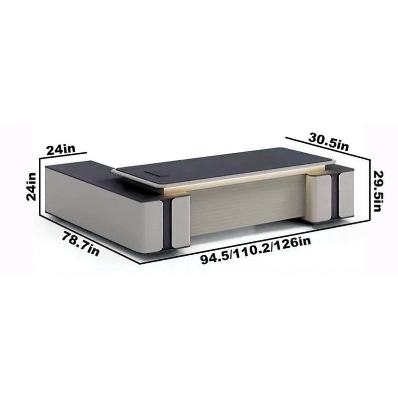 Drew · Modern L-Shaped Executive Desk
